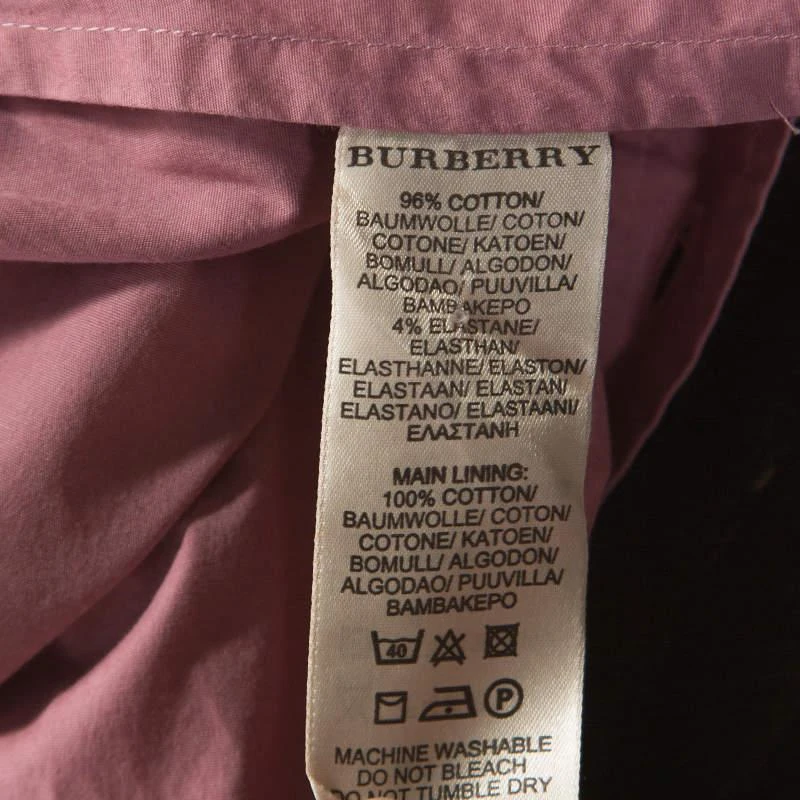 Burberry Brit Pink Stretch Cotton Button Front Shirt S 商品