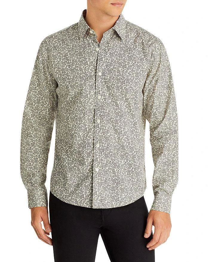 商品Michael Kors|Slim Fit Cord Paisley Shirt,价格¥577,第1张图片