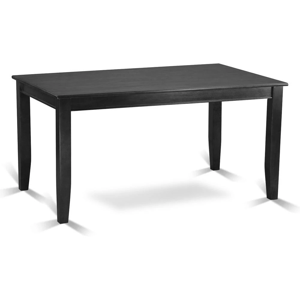 商品East West Furniture|Dudley  Rectangular  Dining  Table  36"x60"  in  Black  Finish,价格¥3460,第1张图片
