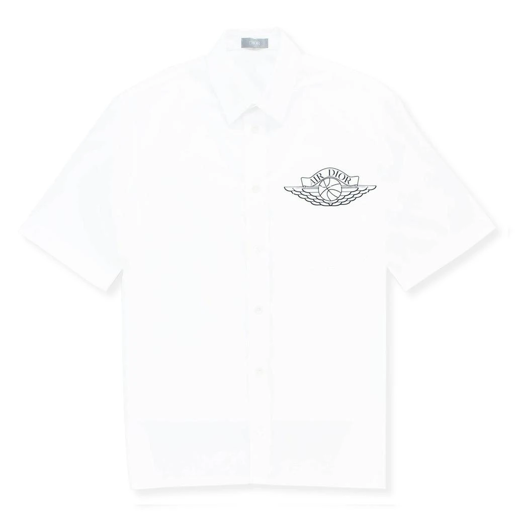 商品Dior|Dior x Jordan Wings Logo Short Sleeve White Shirt,价格¥3290,第1张图片