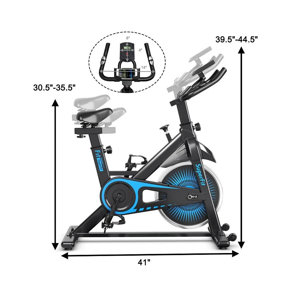 商品Costway|Indoor Cycling Stationary Bike Silent Belt Drive Adjustable,价格¥1786,第3张图片详细描述
