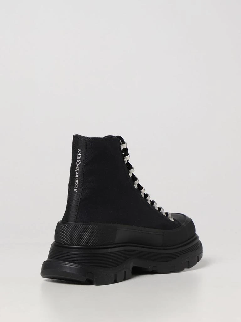 商品Alexander McQueen|Alexander Mcqueen ankle boot in canvas and leather,价格¥4859,第3张图片详细描述