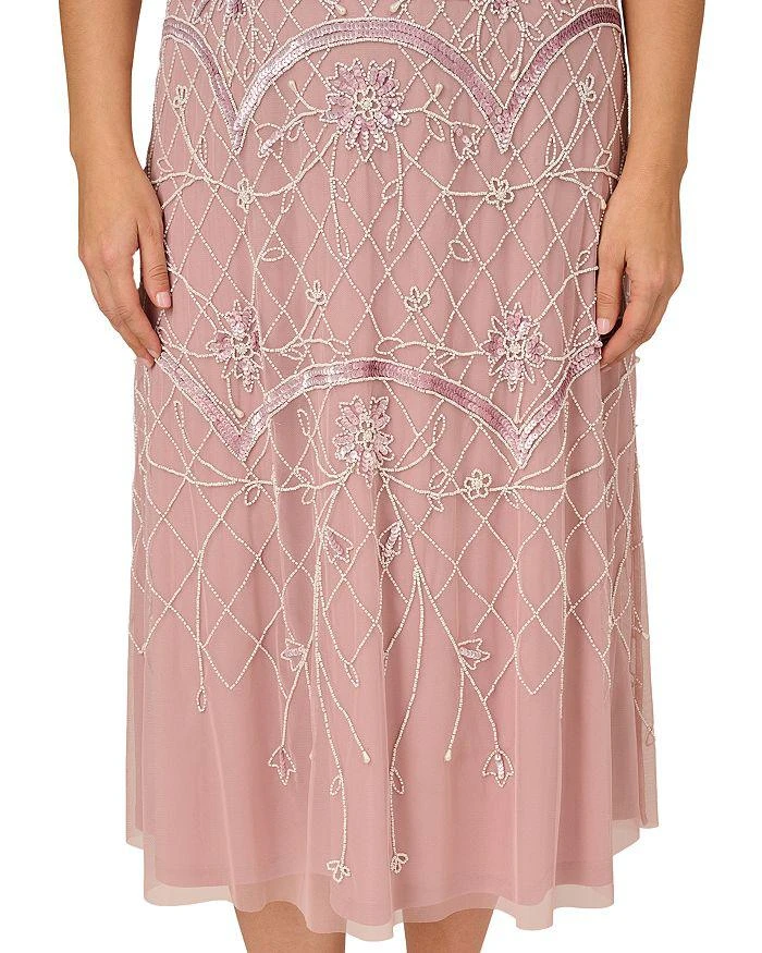 商品Adrianna Papell|Plus Beaded Midi Dress,价格¥2612,第5张图片详细描述