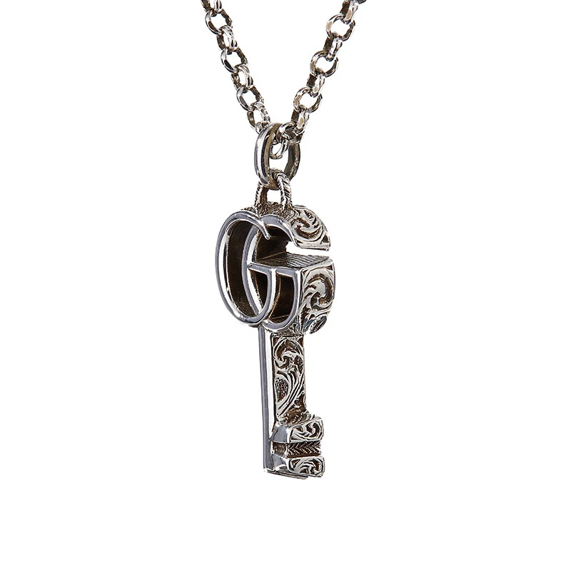 GUCCI古驰 男女同款 双G钥匙银项链礼物送女友627757 J8400 0701 商品
