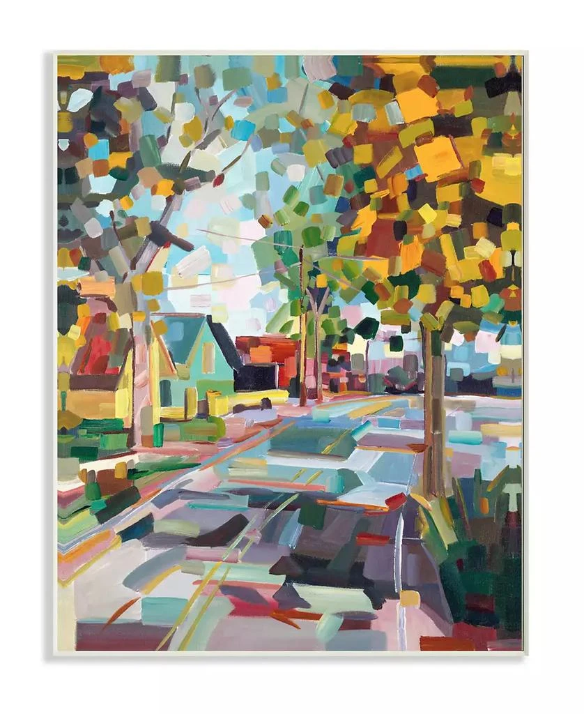 商品Stupell Industries|Geometric New England Fall Scene Wall Plaque Art, 12.5" x 18.5",价格¥283,第1张图片