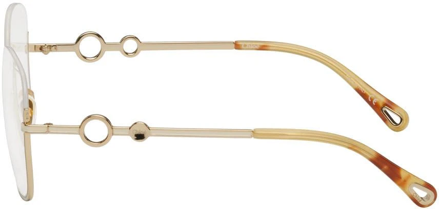 商品Chloé|金色徽标眼镜,价格¥2575,第3张图片详细描述