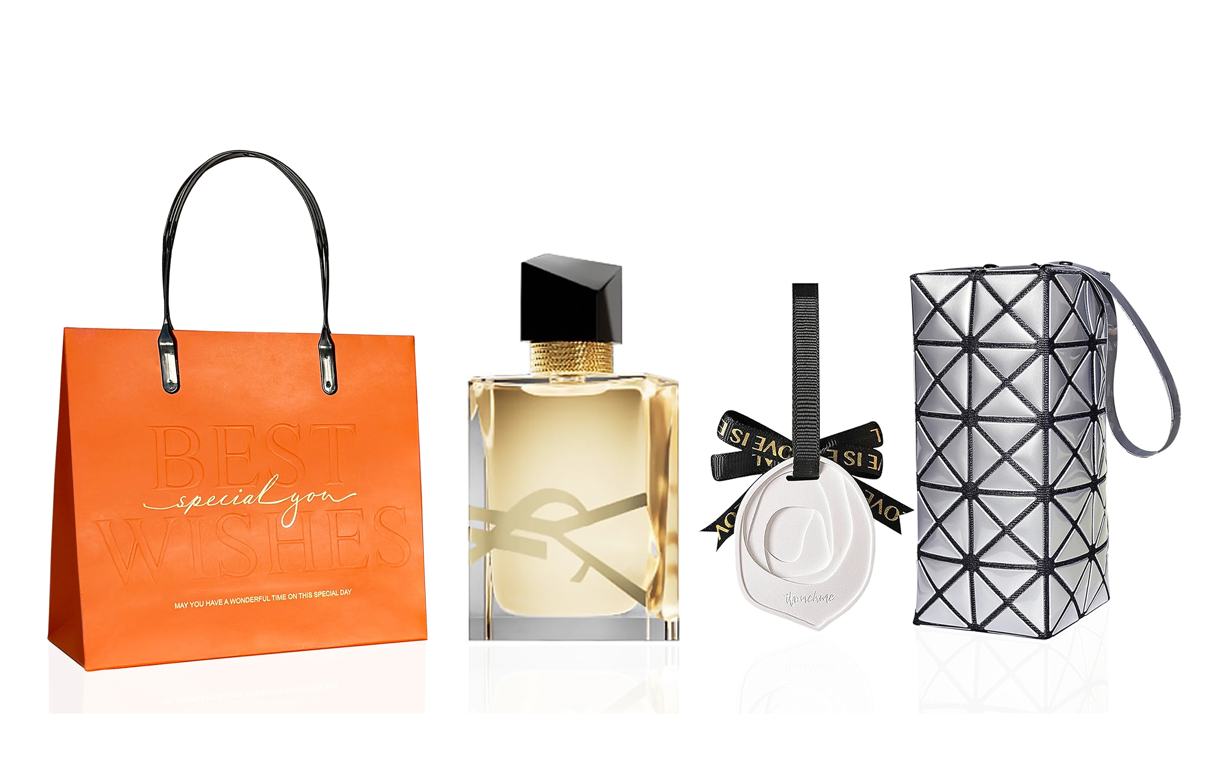 商品[国内直发] Yves Saint Laurent|YSL圣罗兰 自由之水 女士浓香水套装 香水EDP 香水+白石香薰+心想事橙礼袋,价格¥223,第8张图片详细描述