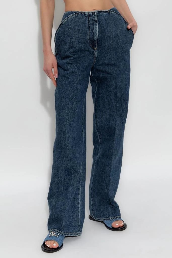 商品Givenchy|Givenchy 4G Embroidered Straight-Leg Jeans,价格¥5930,第2张图片详细描述