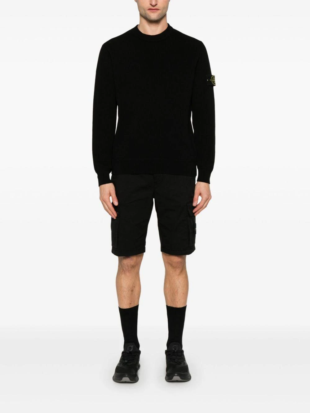 商品Stone Island|Stone Island 男士短裤 L100011S0010V0029 黑色,价格¥2467,第5张图片详细描述