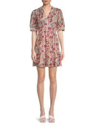 商品ba&sh|Floral Mini Fit and Flare Dress,价格¥1036,第1张图片