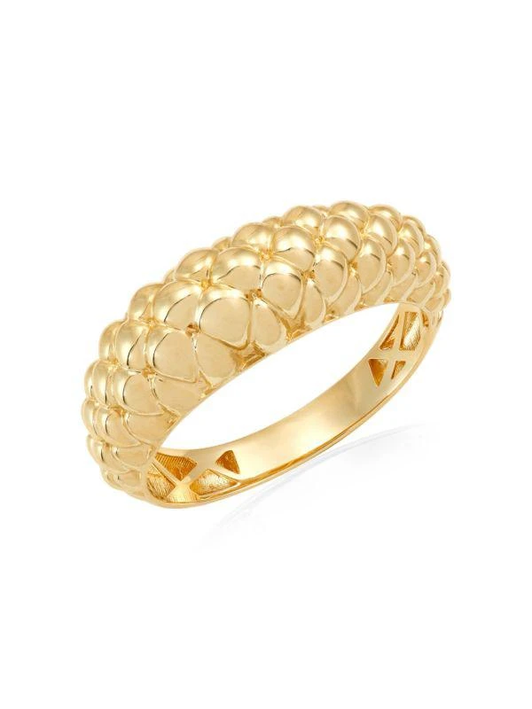 商品Saks Fifth Avenue|14K Yellow Gold Textured Ring,价格¥2730,第2张图片详细描述