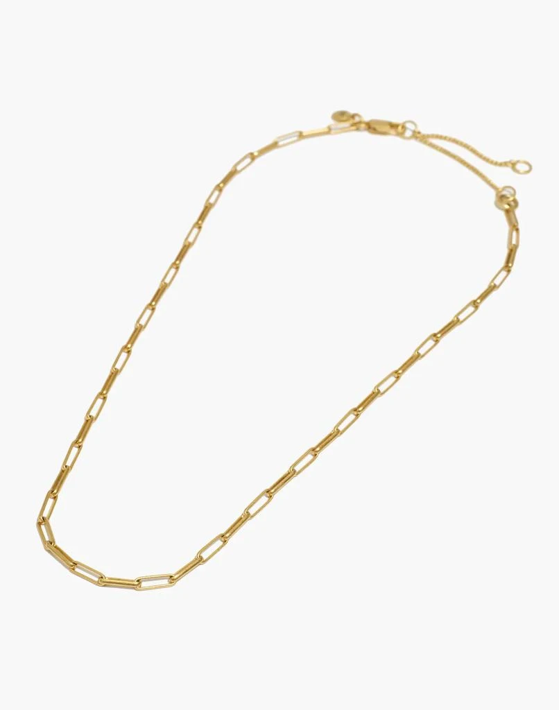 商品Madewell|Paperclip Chain Necklace,价格¥335,第3张图片详细描述