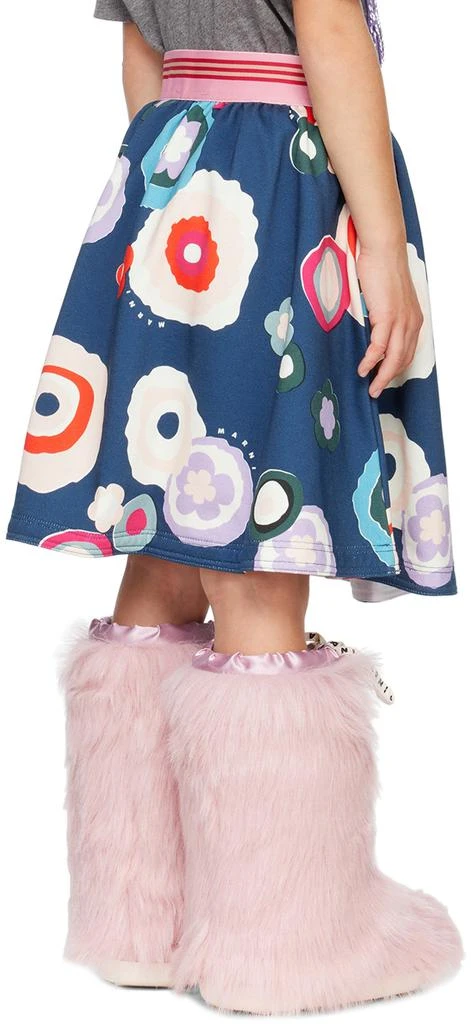 商品Marni|Kids Navy Floral Skirt,价格¥617,第3张图片详细描述