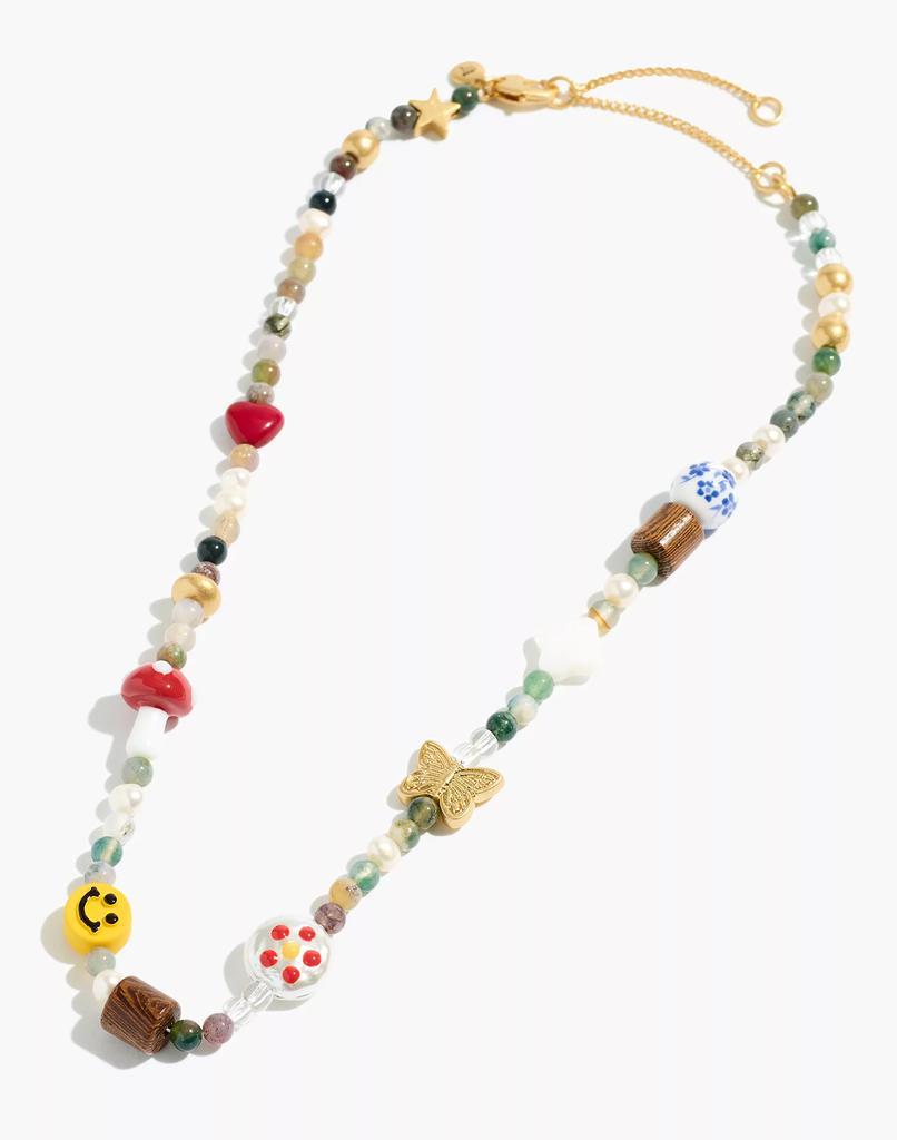 商品Madewell|Happy Face Beaded Choker Necklace,价格¥236,第5张图片详细描述