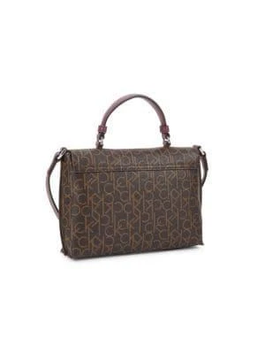 商品Calvin Klein|Odette Monogram Satchel,价格¥514,第4张图片详细描述