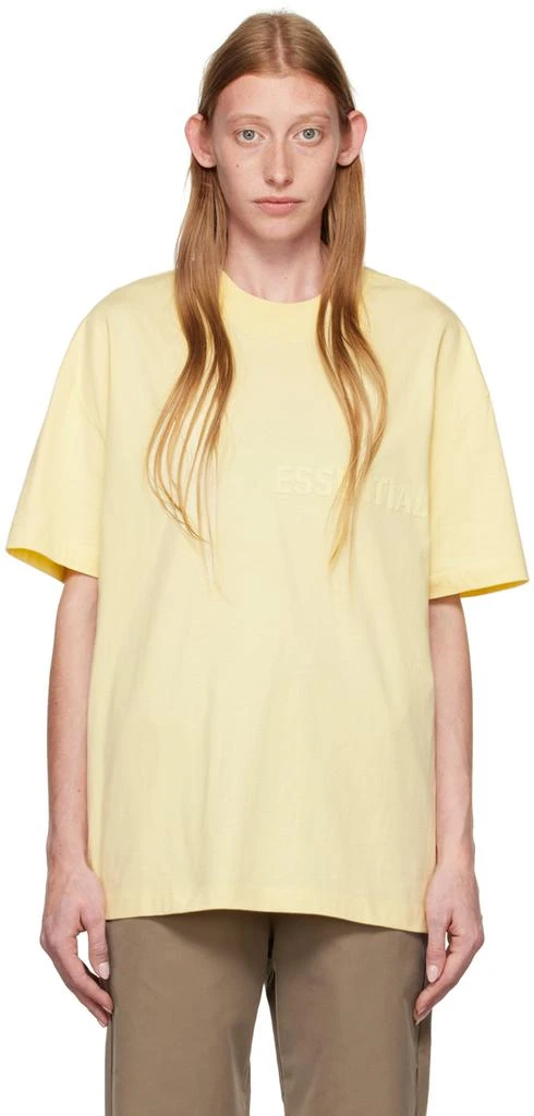 商品Essentials|Yellow Flocked T-Shirt,价格¥309,第1张图片