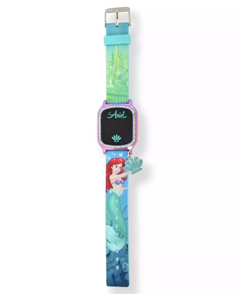 商品Accutime|Disney Princess Kid's Touch Screen Aqua Silicone Strap LED Watch, with Hanging Charm 36mm x 33 mm,价格¥129,第3张图片详细描述