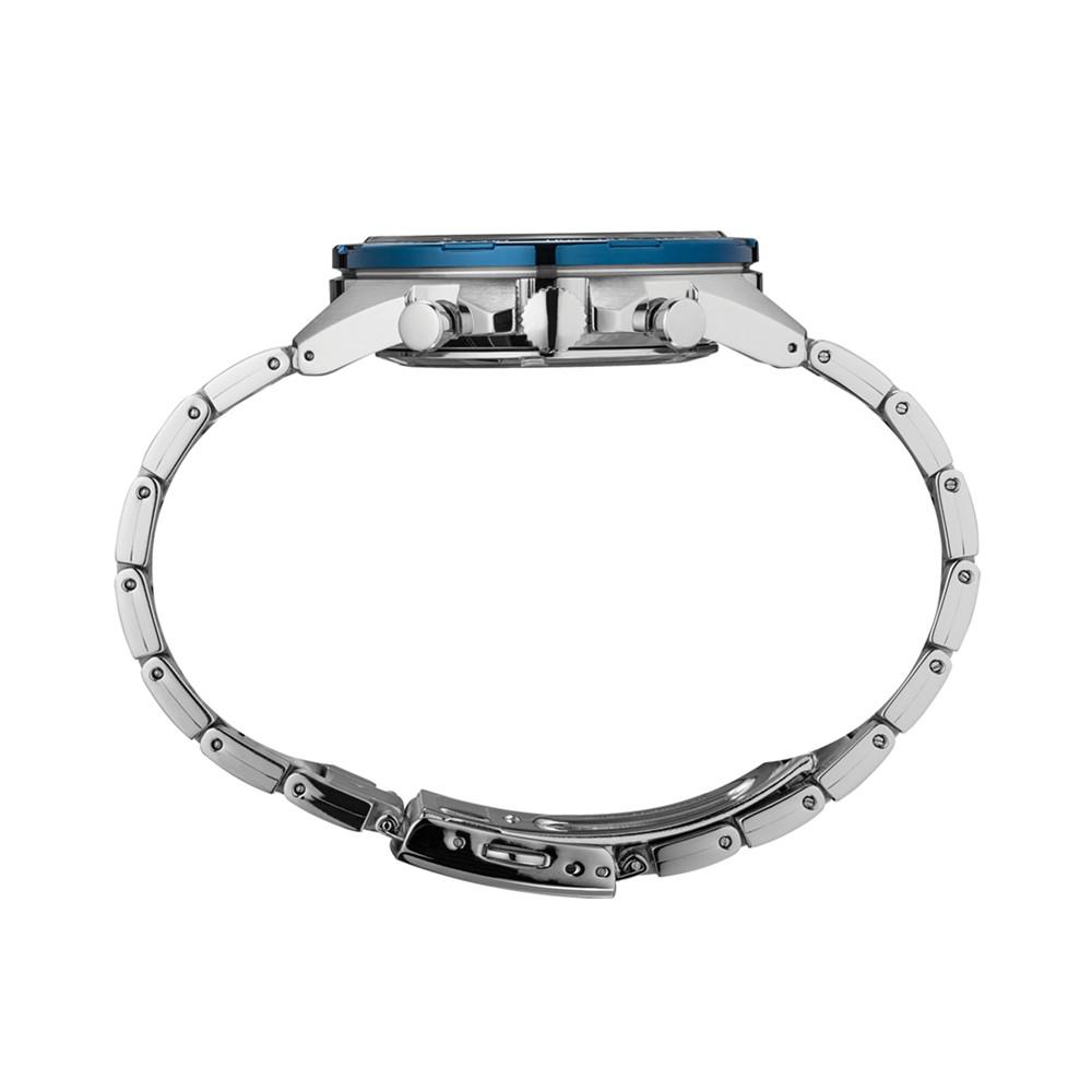 Men's Chronograph Stainless Steel Bracelet Watch 43.9mm商品第2张图片规格展示