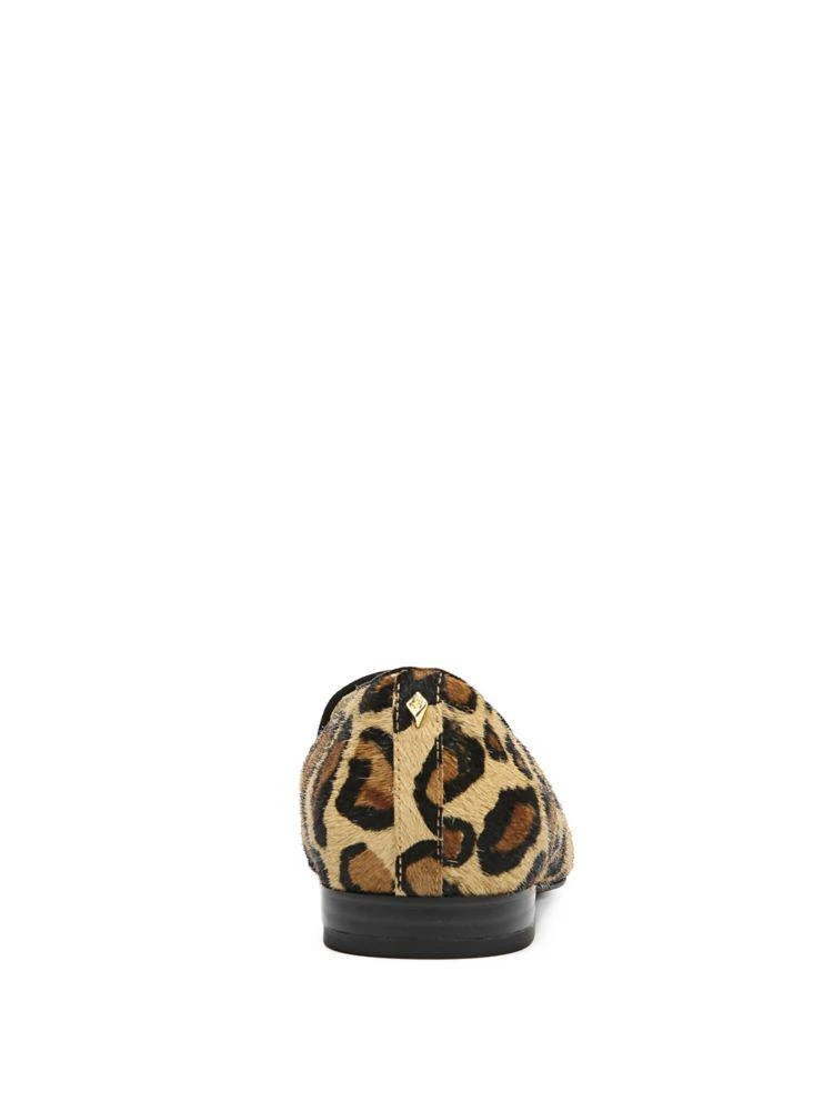 商品Sam Edelman|Jordy Leopard Print Calf Hair Smoking Slippers,价格¥982,第3张图片详细描述