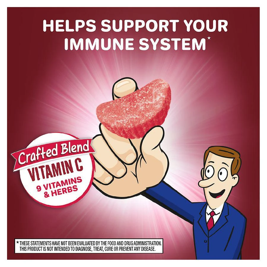 Immune Support Gummies with Vitamin C, E, Zinc, Echinacea and Ginger Very Berry 商品