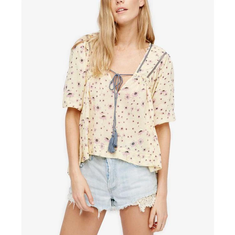 商品Free People|Never A Dull Moment Printed Cotton Top,价格¥254,第1张图片