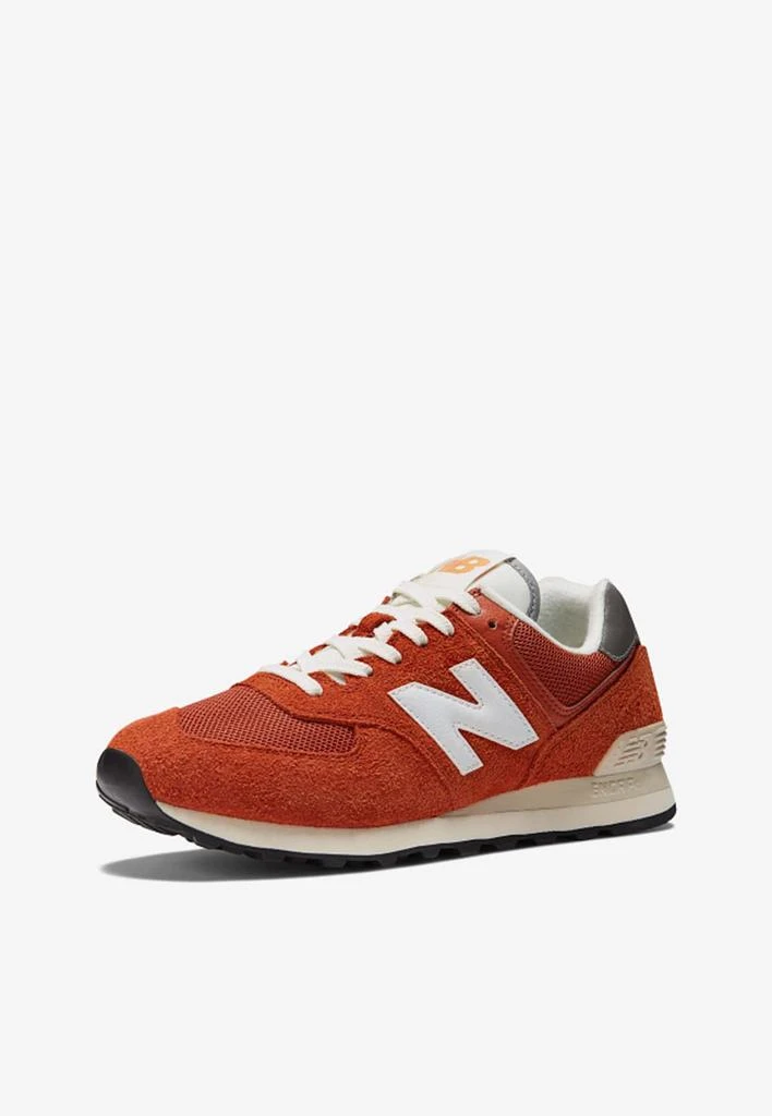 商品New Balance|574 Low-Top Sneakers in Beet Red with White,价格¥1085,第3张图片详细描述