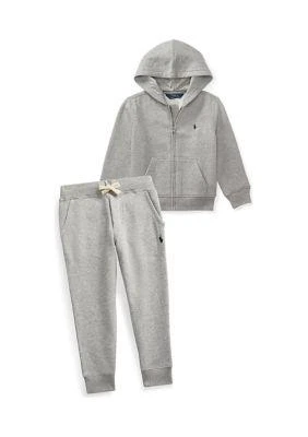 商品Ralph Lauren|Lauren Childrenswear Boys 2 7 Cotton Blend Fleece Hoodie,价格¥452,第3张图片详细描述