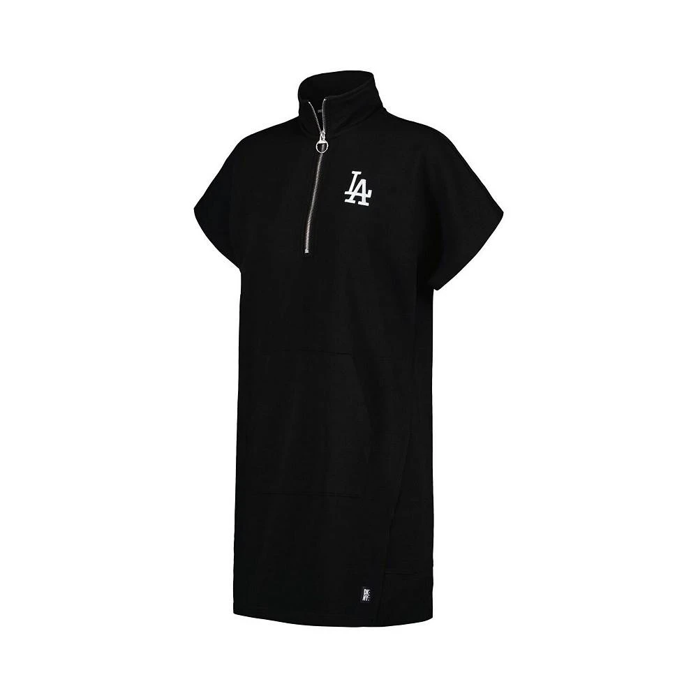 商品DKNY|Women's Black Los Angeles Dodgers Emily Quarter-Zip Sneaker Dress,价格¥599,第2张图片详细描述