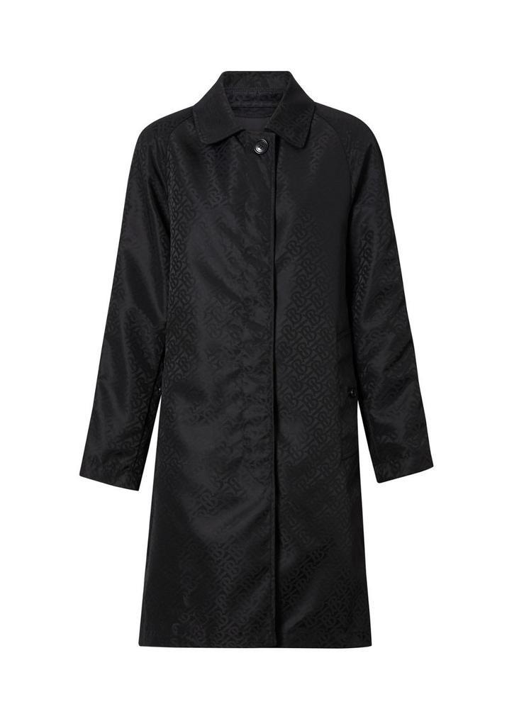 商品Burberry|Monogram econylÂ® jacquard car coat,价格¥10506,第1张图片