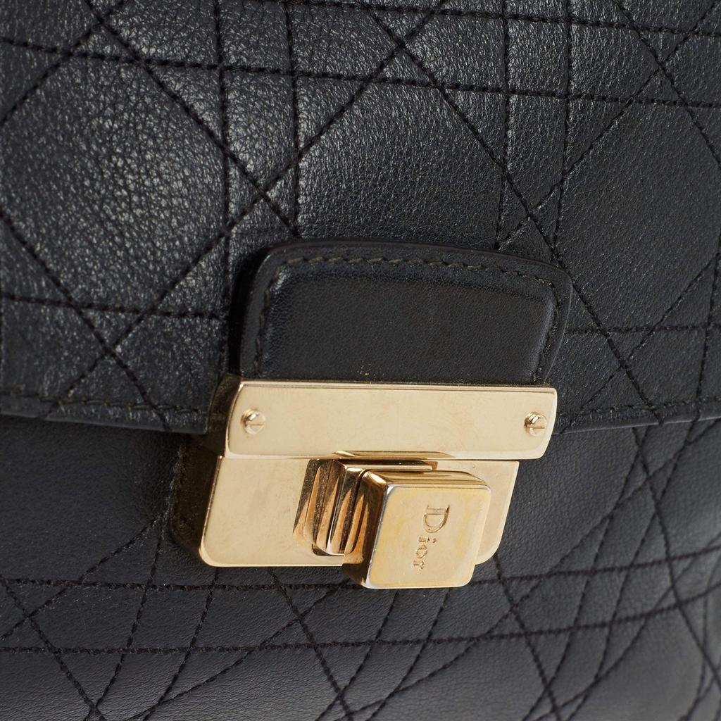 Dior Black Cannage Leather Large Diorling Shoulder Bag商品第6张图片规格展示