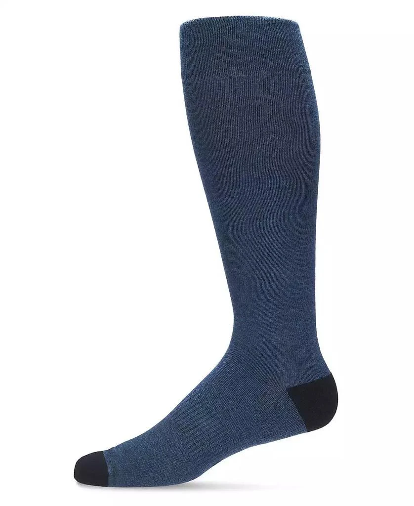 商品Memoi|Men's Solid Cotton Compression Socks,价格¥134,第3张图片详细描述