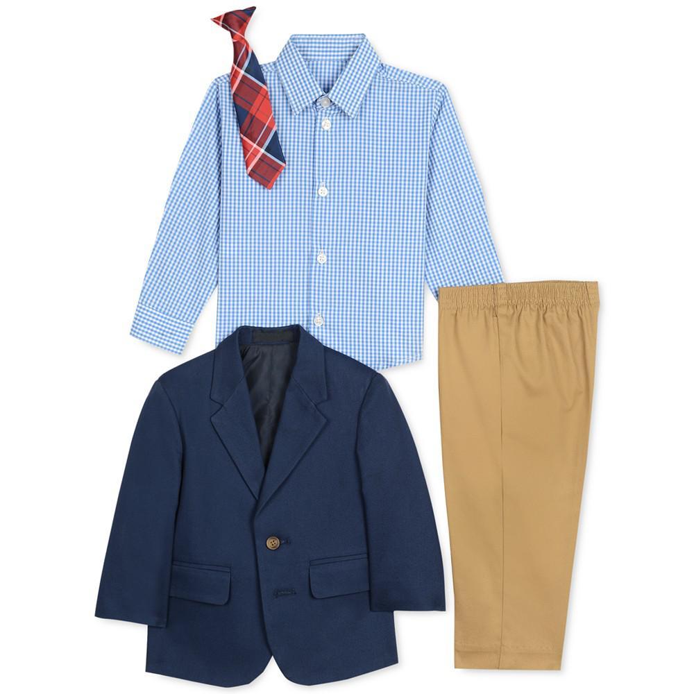 商品Nautica|Baby Boys 4-Pc. Jacket, Shirt, Pants & Necktie Set,价格¥403,第4张图片详细描述