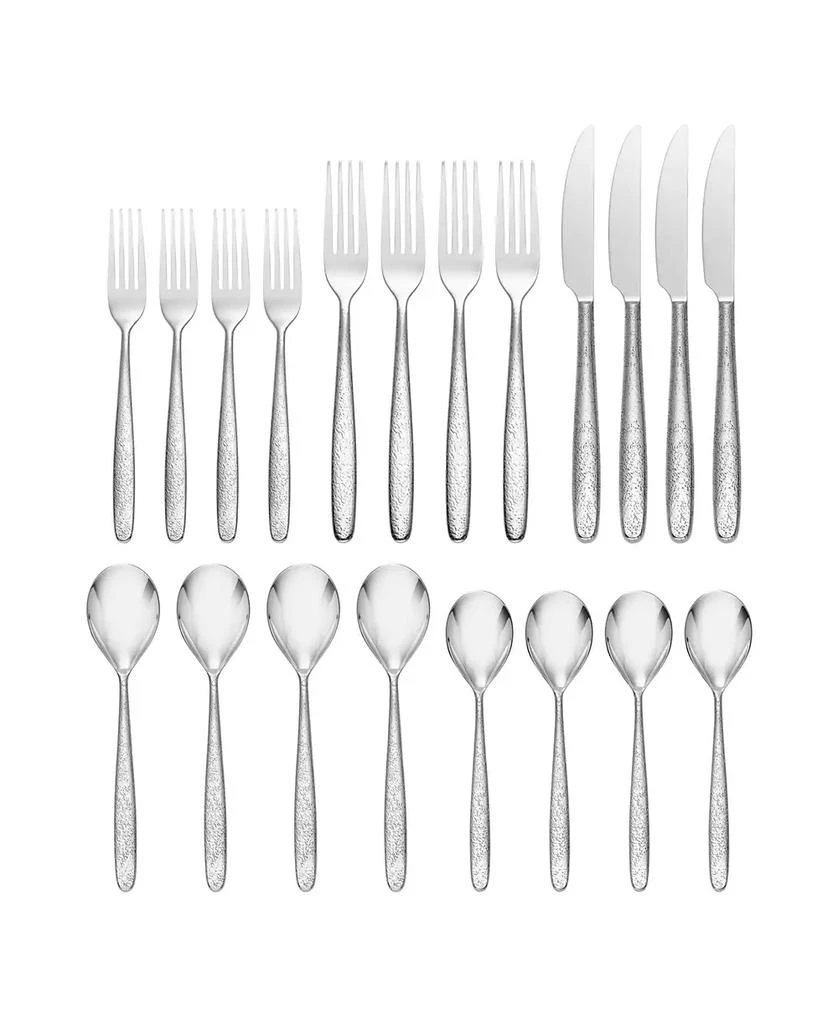 商品Oneida|Storm 20 Piece Everyday Flatware Set, Service For 4,价格¥745,第1张图片
