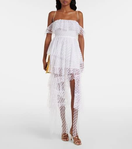 商品Alexandra Miro|Carmen polka-dot tulle maxi dress,价格¥8498,第2张图片详细描述