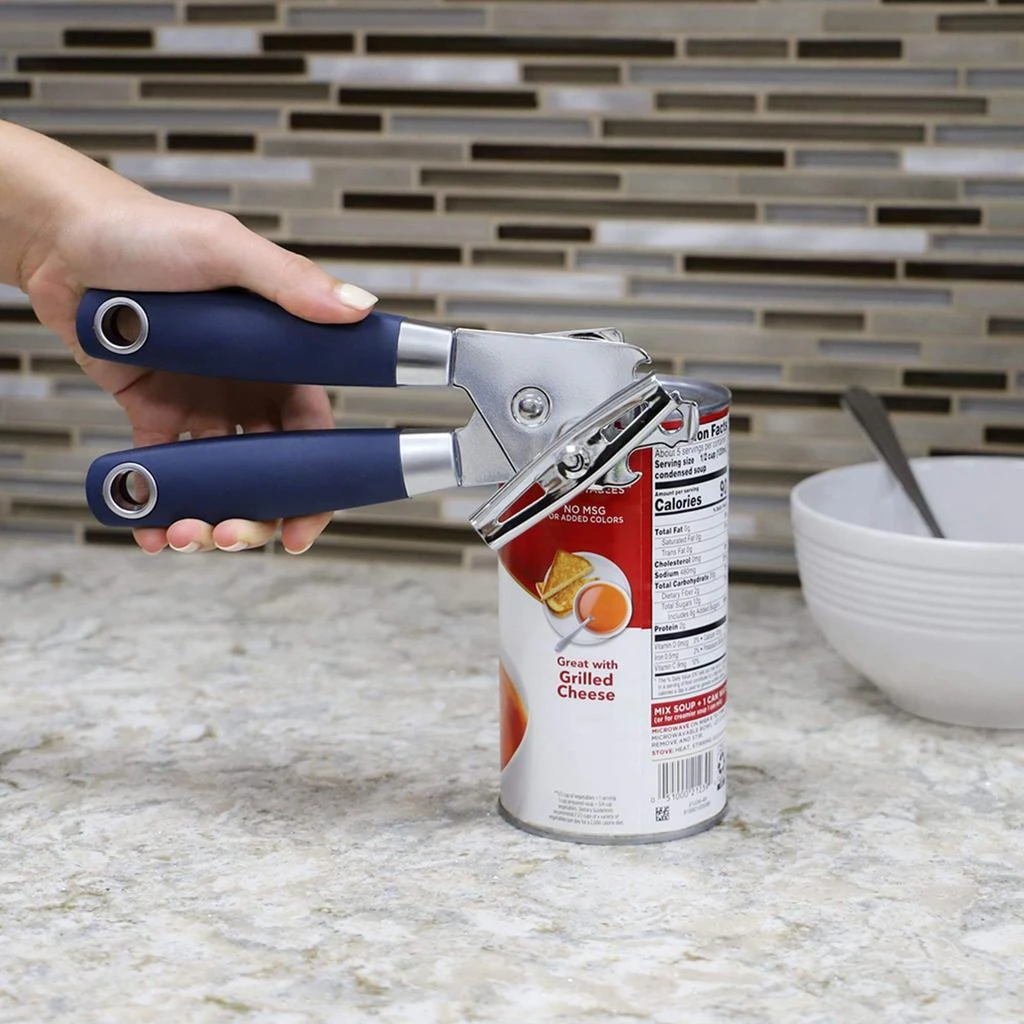商品Home Basics|Home Basics Meridian Stainless Steel Can Opener, Indigo,价格¥123,第3张图片详细描述