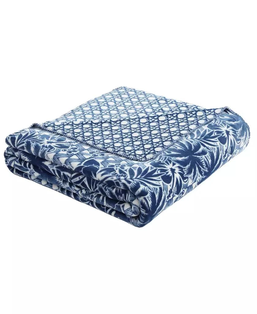 商品Tommy Bahama Home|CLOSEOUT! Lanikai Fronds Flannel Blanket,价格¥336,第1张图片