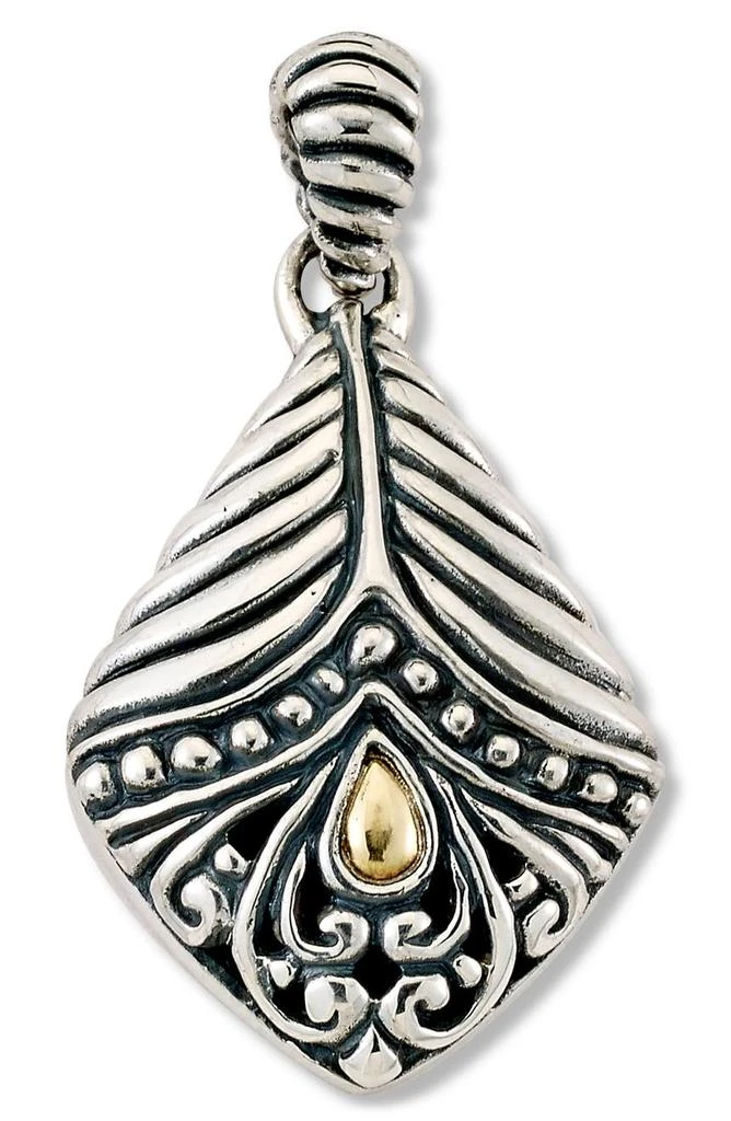 商品SAMUEL B.|Sterling Silver & 18K Yellow Gold Bali Design Pendant,价格¥397,第1张图片