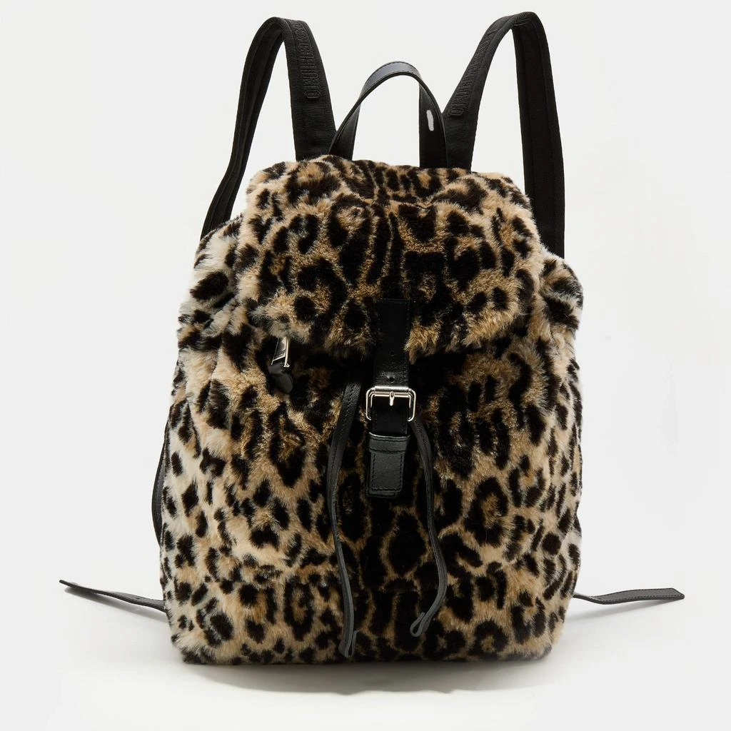 商品[二手商品] Moschino|Moschino Multicolor Leopard Print Fur Backpack,价格¥1242,第1张图片