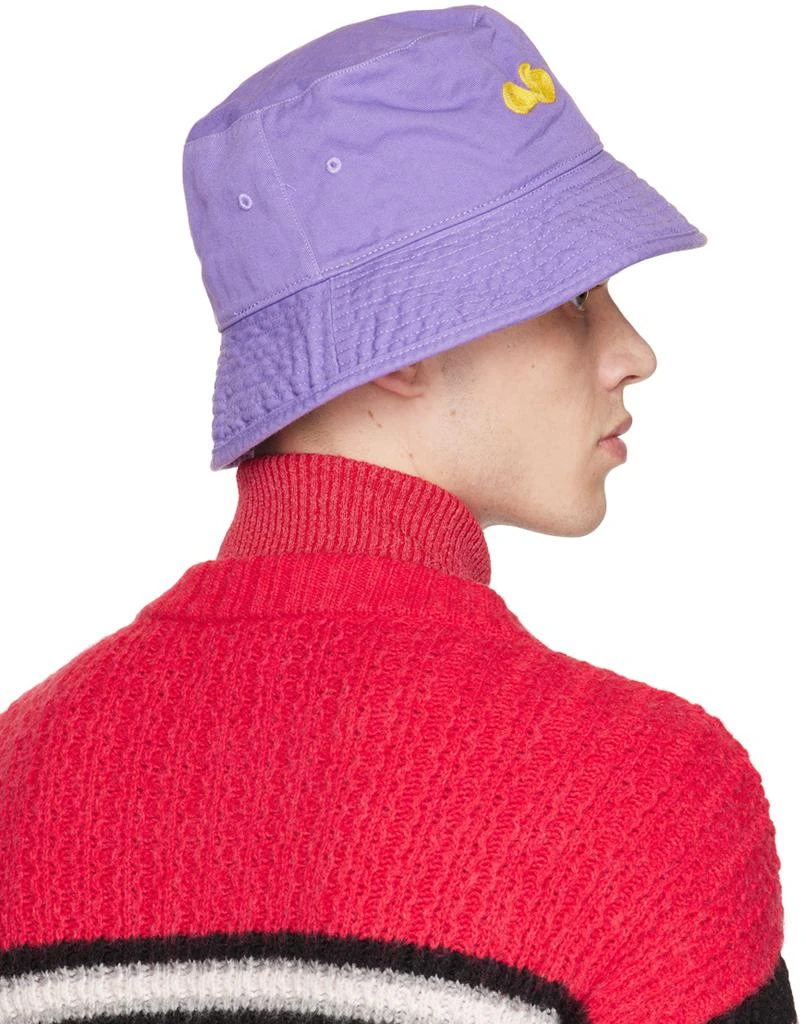 商品Acne Studios|Purple Embroidered Bucket Hat,价格¥381,第3张图片详细描述