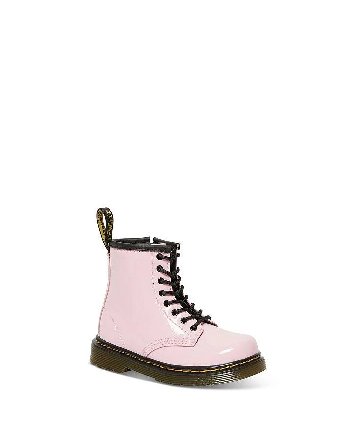 商品Dr. Martens|Girls' T Pale Pink Patent Lamper Boot - Toddler,价格¥484,第1张图片详细描述