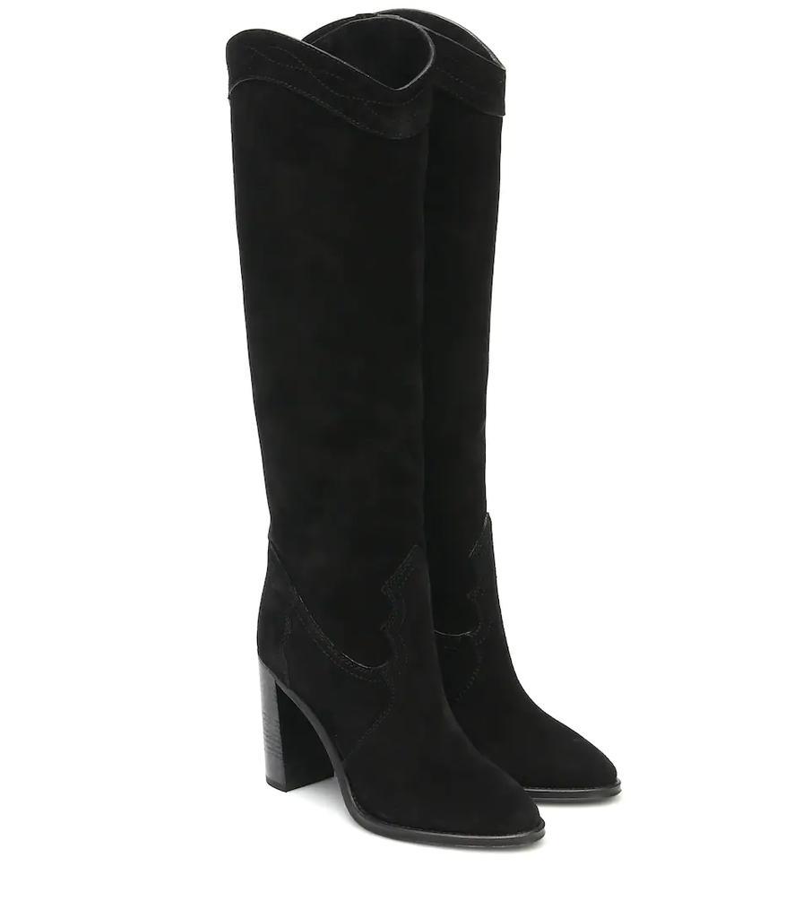 商品Yves Saint Laurent|Kate 90 suede knee-high boots,价格¥12186,第1张图片