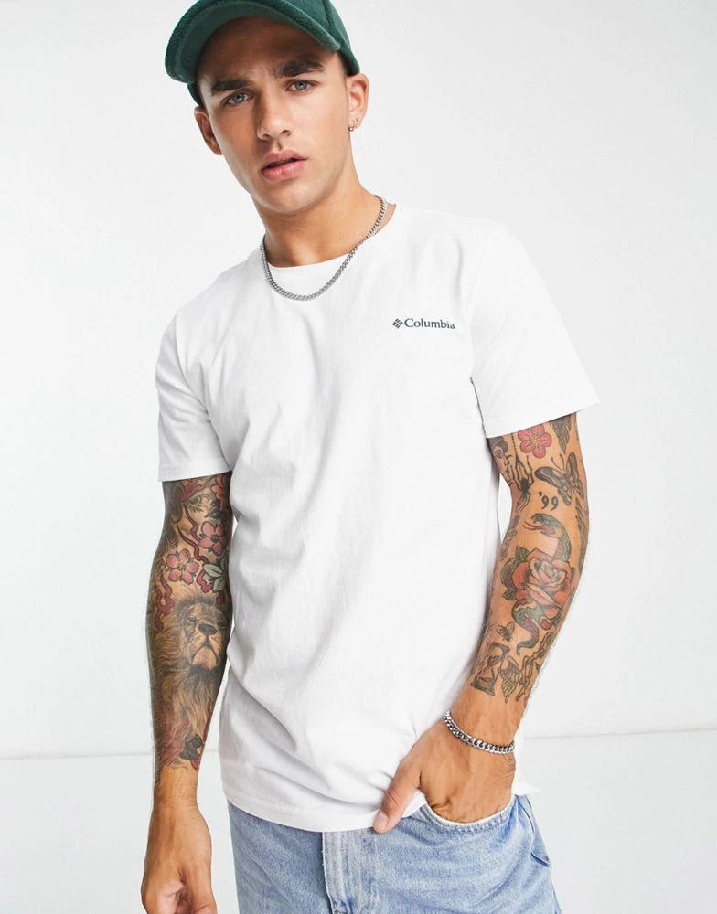 商品Columbia|Columbia Rapid Ridge cotton back graphic t-shirt in white,价格¥187,第4张图片详细描述