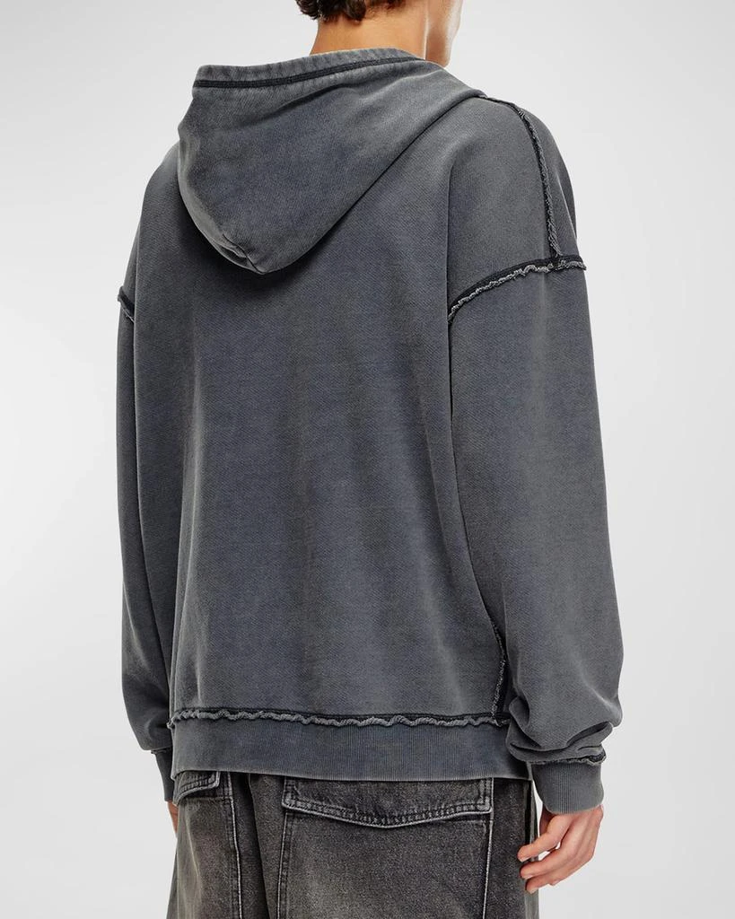 商品Diesel|Men's S-Boxt-Hood-Raw Sweatshirt,价格¥2305,第4张图片详细描述