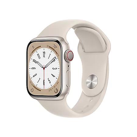Apple Watch Series 8 GPS + Cellular 41mm Aluminum Case with Sport Band (Choose Color and Band Size)商品第1张图片规格展示