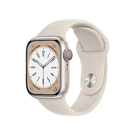 商品Apple|Apple Watch Series 8 GPS + Cellular 41mm Aluminum Case with Sport Band, Choose Color and Band Size,价格¥4008,第1张图片