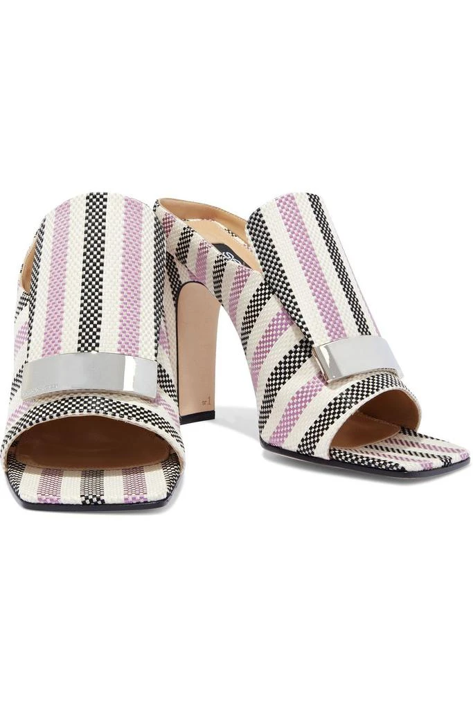 商品Sergio Rossi|sr1 striped woven mules,价格¥1782,第2张图片详细描述