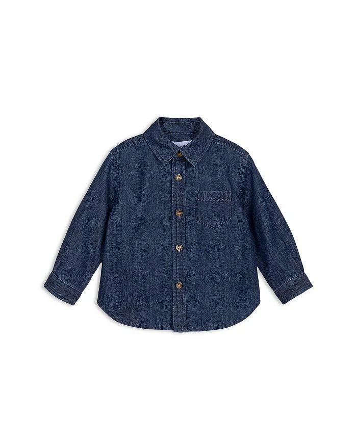 商品Miles The Label|Boys' Long Sleeved Chambray Denim Shirt - Little Kid, Big Kid,价格¥112,第1张图片