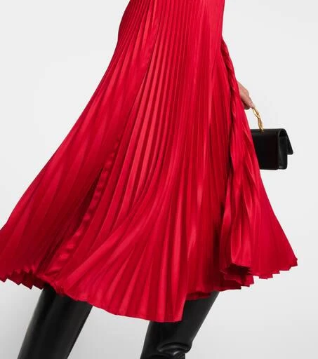 商品Ralph Lauren|褶裥羊毛混纺中长连衣裙,价格¥3518,第5张图片详细描述