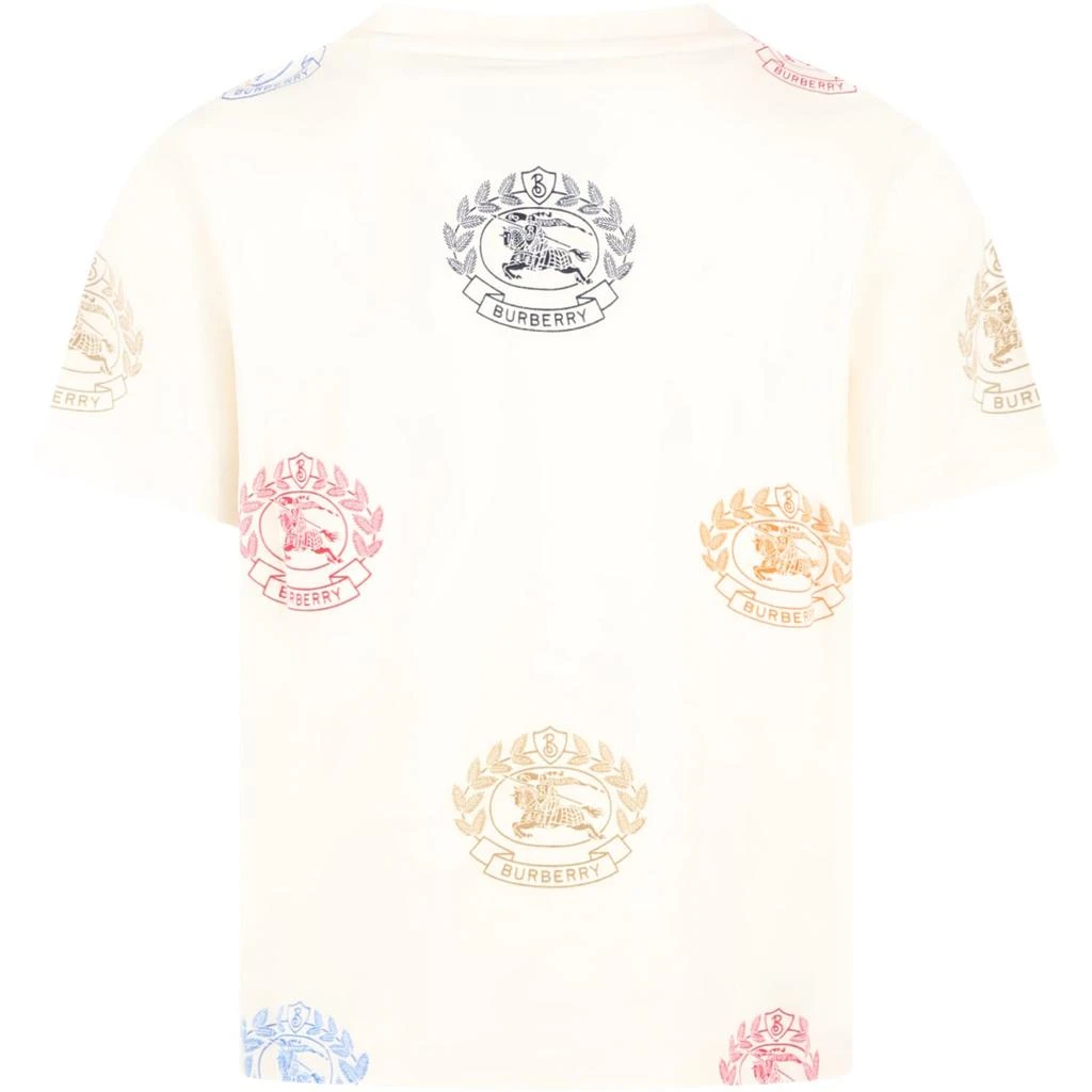 商品Burberry|Burberry Beige T-shirt For Boy With Logo,价格¥1868,第2张图片详细描述