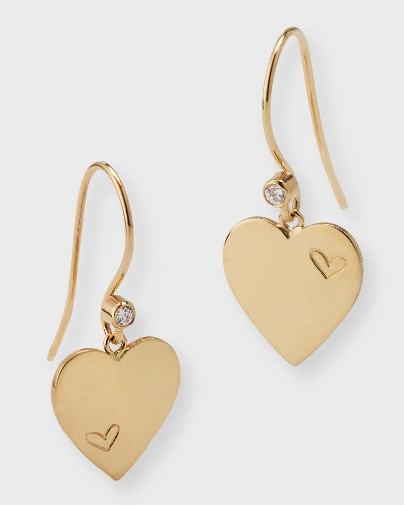 商品POPPY FINCH|Brushed Heart Diamond Earrings,价格¥3702,第3张图片详细描述